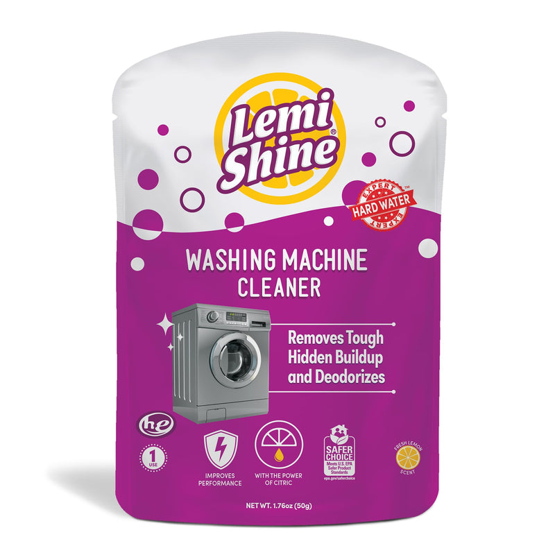 Lemi Shine Washing Machine Cleaner, Restore Performance, Biodegradable Ingredients (1 Count) 1.8 Ounce (Pack of 1) - BeesActive Australia