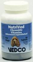 Vedco NutriVed Chewable Vitamins 60 Tablets for Dogs - PawsPlanet Australia