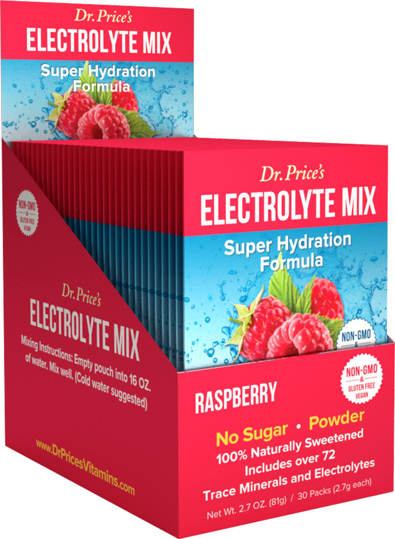 Electrolytes Powder Packets - Electrolytes No Sugar - Hydration Packets - Electrolyte Mix - Keto Electrolytes - Fasting Electrolytes - Water Enhancer, No Tablets, Sports Drink - 30 Packets Raspberry 30 Count (Pack of 1) - BeesActive Australia