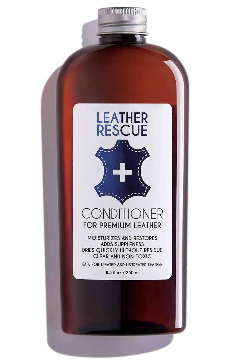 Leather Rescue Conditioner and Restorer for Jackets, Shoes, Bags, Purses, Car Seats, and Furniture - Non-Toxic and Made in USA - 8.5 oz - BeesActive Australia