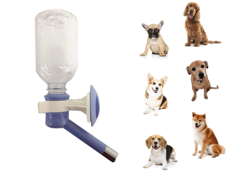 Choco Nose Patented No-Drip Dog Water Bottle/Feeder for Dogs/Cats and Other Small-Medium Sized Animals - for Cages, Crates or Wall Mount. 10.2 Oz. Mess Free Leak-proof Nozzle 16mm, Blue (C590) Small to Medium Sized Dogs and Cats - BeesActive Australia
