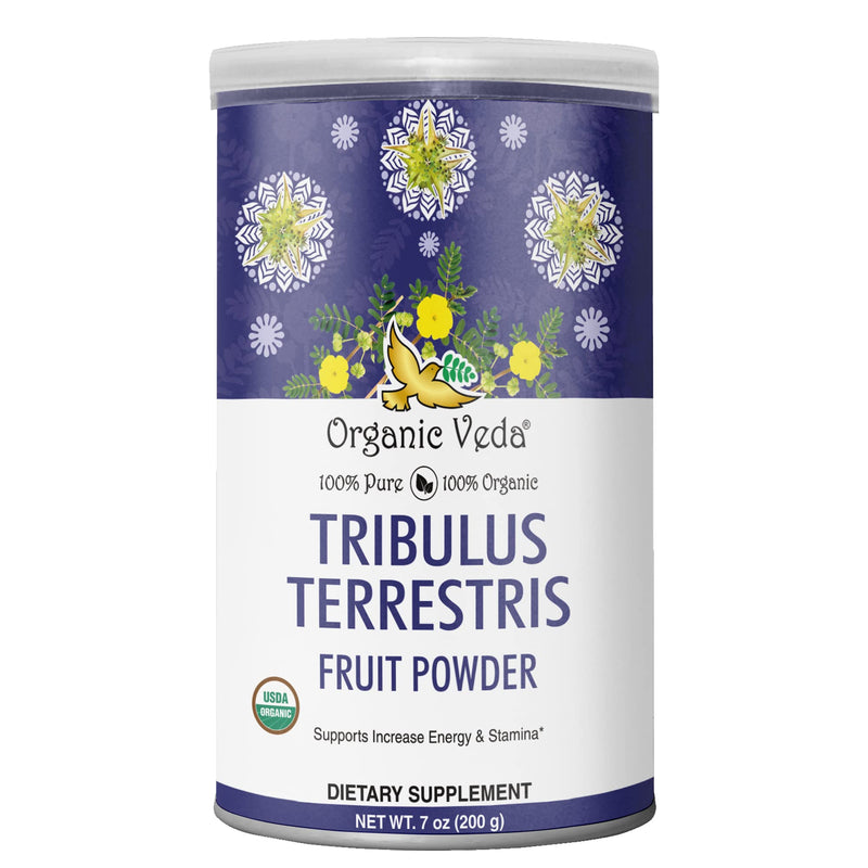 Organic Veda Tribulus Terrestris Powder for Men & Women - 100% Pure Tribulus Terrestris Herbal Dietary Supplement - Improves Focus, Muscles Strength, Boost Energy & Stamina - USDA Certified - 7oz Tribulus Terrestris Powder (7 oz) - BeesActive Australia