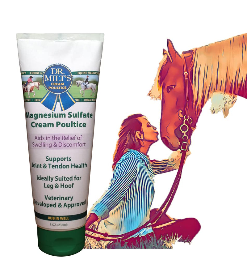 Dr. Milt's Horse Topical Epsom Salt Pain Relief Ointment Rub: Poultice and Liniment Cream. 1-8oz Cream 8 oz - BeesActive Australia