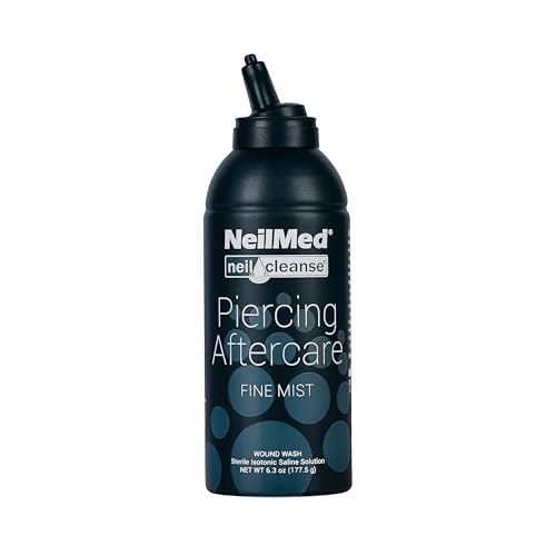 NeilMed NeilCleanse Piercing Aftercare, Fine Mist, 6.3 Fluid Ounce 6.3 Fl Oz Clear