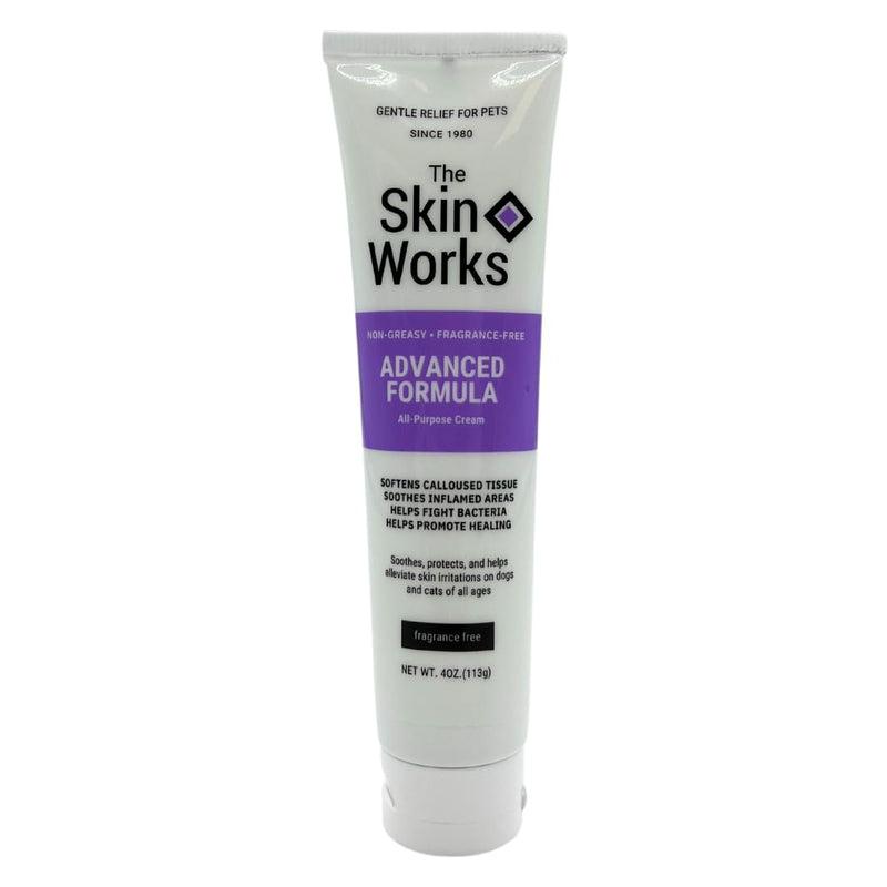 Skin Works, 4 oz | All Natural Ingredients, Non-Greasy, Soothing and Healing, Softens Calluses, Calms Inflamed Areas, Moisturizes Dry Skin for Pets and Humans - PawsPlanet Australia