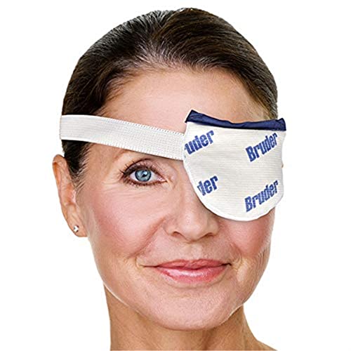 Bruder Moist Heat Eye Compress | Single Eye | Microwave Activated | Fast Acting and Effective Relief for Styes and Other Eye Irritation 1 Count (Pack of 1)