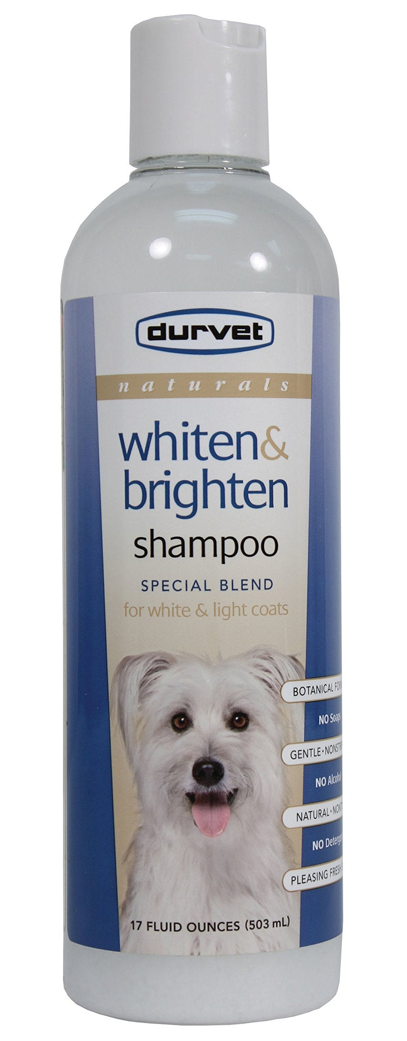 Durvet-Pet D-Naturals Whiten and Brighten Shampoo- Clear 17 Ounce - PawsPlanet Australia