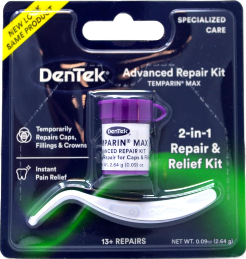 DenTek Temparin Max Advanced Dental Repair Kit, 13+ Repairs 1 Count (Pack of 1)
