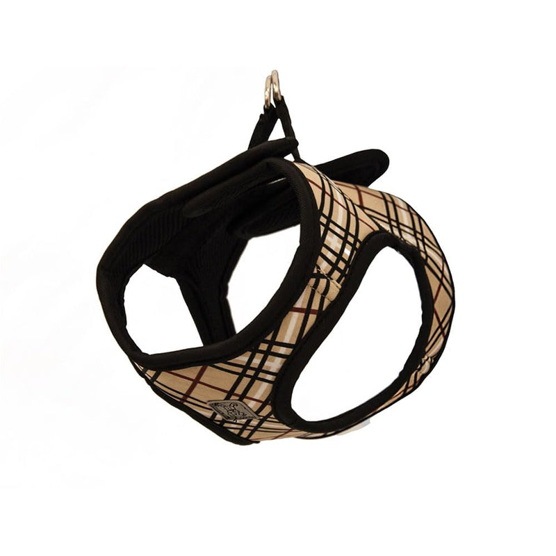 RC Pet Products Cirque Soft Walking Step-in Dog Harness, Medium, Tan Tartan - BeesActive Australia