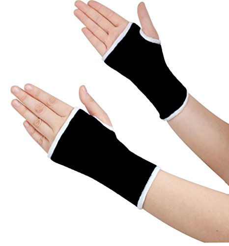 Instant Relief Pain Soothing Hand and Wrist Support Women, Black, Medium, 2 Piece