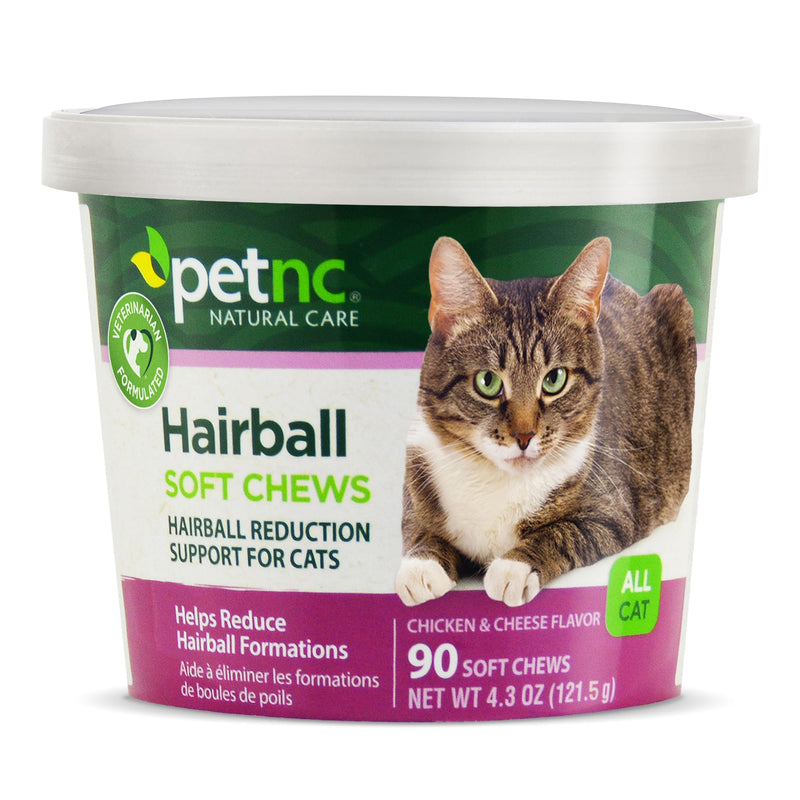 PetNC Natural Care Hairball Soft Chews for Cats, 90 Count - PawsPlanet Australia
