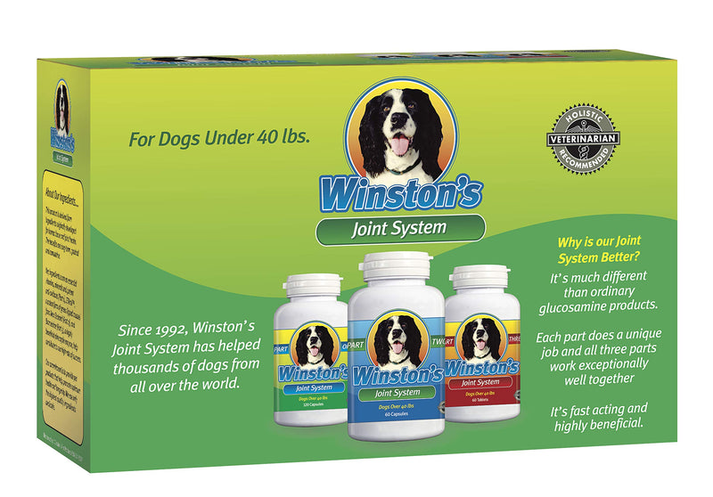 Joint System - for Smaller Dogs Under 40 Pounds - 100% Natural Whole Food Supplement System for Arthritis, Hip Dysplasia and Joint + Pain Relief - One Month Supply - Since 1992 - PawsPlanet Australia