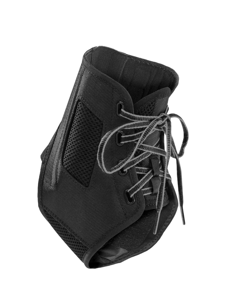 MUELLER Sports Medicine AFT3 Ankle Brace, Ankle Pain Relief Support for Men and Women, Ideal for Sprains, Strains, Arthritis, Black Medium (Pack of 1)
