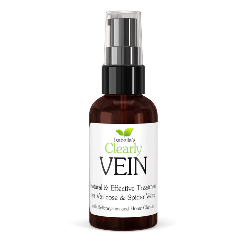 Isabella's Clearly VEIN, Best Natural Varicose Veins and Spider Vein Treatment For Legs, Face, Body | Topical Capillary Health Essential Oils and Herbal Extracts | Horse Chestnut, Helichrysum, Ginger - BeesActive Australia