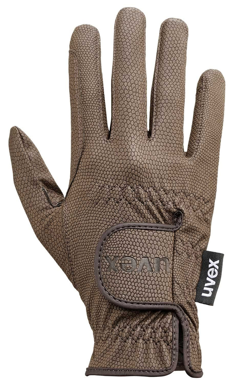 Uvex Sportstyle Horse Riding Gloves for Women & Men - Breathable, Washable & with Touchscreen Capability Brown 9.5 - BeesActive Australia
