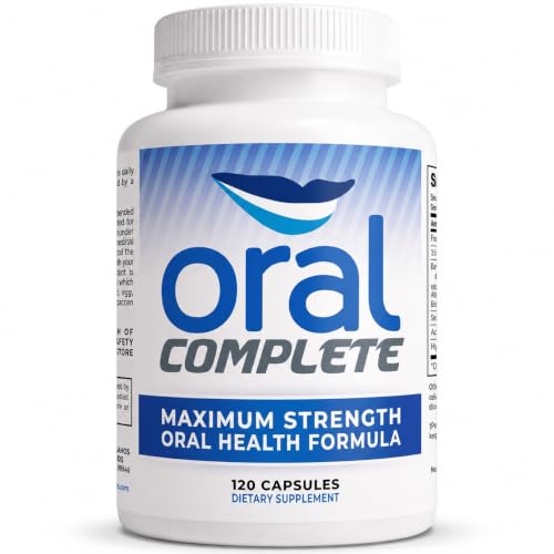 Oral Complete 11-in-1 Dental Probiotics, Bad Breath Treatment Halitosis Tonsil Stone with Non-GMO with BLIS K12, Ashwagandha and Collagen, 120 Capsules 120 Count (Pack of 1)