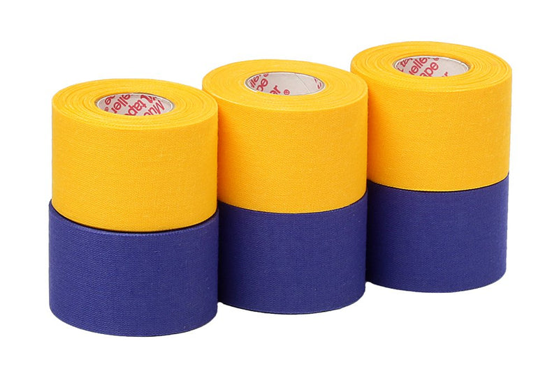 Mueller Athletic Tape Sports Tape, Gold and Blue 6 rolls - BeesActive Australia