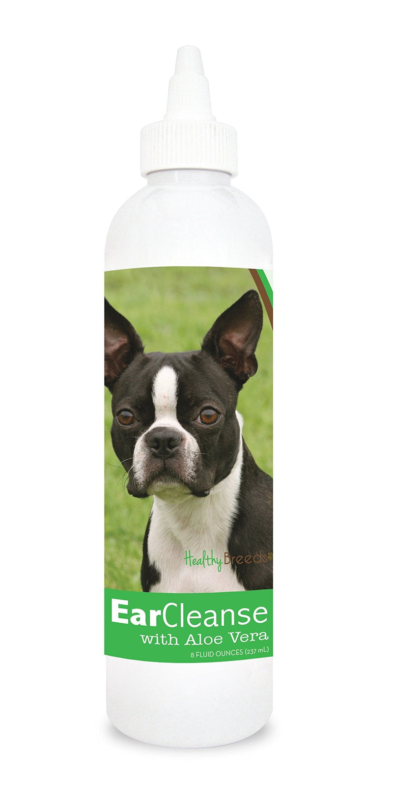 Healthy Breeds Boston Terrier Ear Cleanse with Aloe Vera Cucumber Melon 8 oz - PawsPlanet Australia