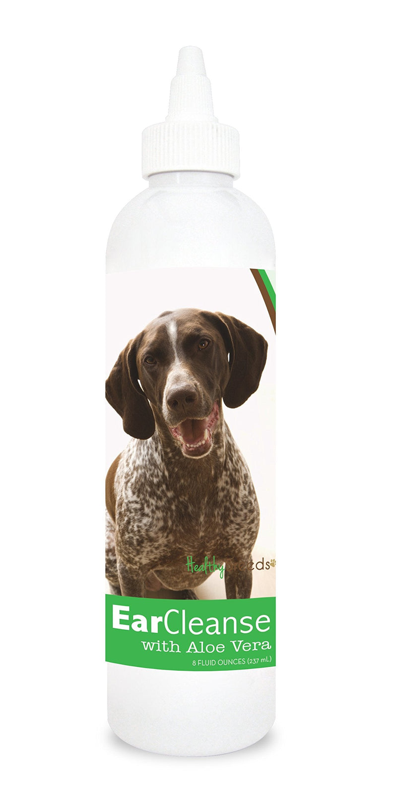 Healthy Breeds German Shorthaired Pointer Ear Cleanse with Aloe Vera Cucumber Melon 8 oz