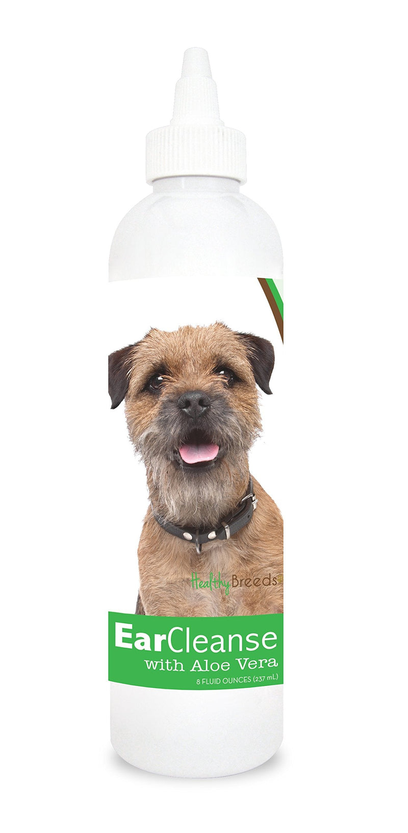 Healthy Breeds Border Terrier Ear Cleanse with Aloe Vera Cucumber Melon 8 oz