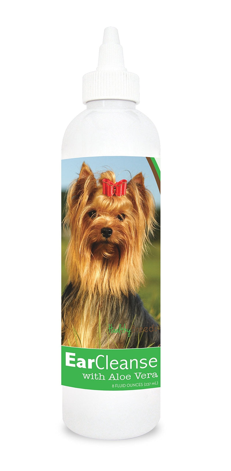 Healthy Breeds Yorkshire Terrier Ear Cleanse with Aloe Vera Cucumber Melon 8 oz - PawsPlanet Australia