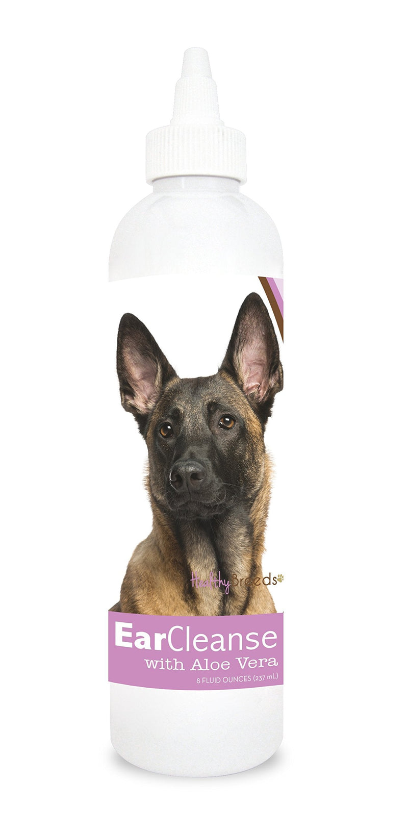 Healthy Breeds Belgian Malinois Ear Cleanse with Aloe Vera Sweet Pea and Vanilla 8 oz