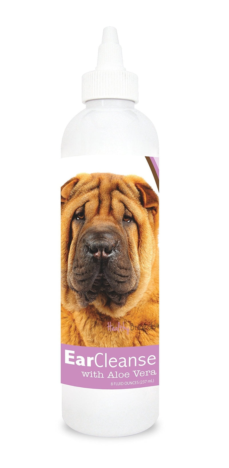 Healthy Breeds Chinese Shar Pei Ear Cleanse with Aloe Vera Sweet Pea and Vanilla 8 oz - PawsPlanet Australia