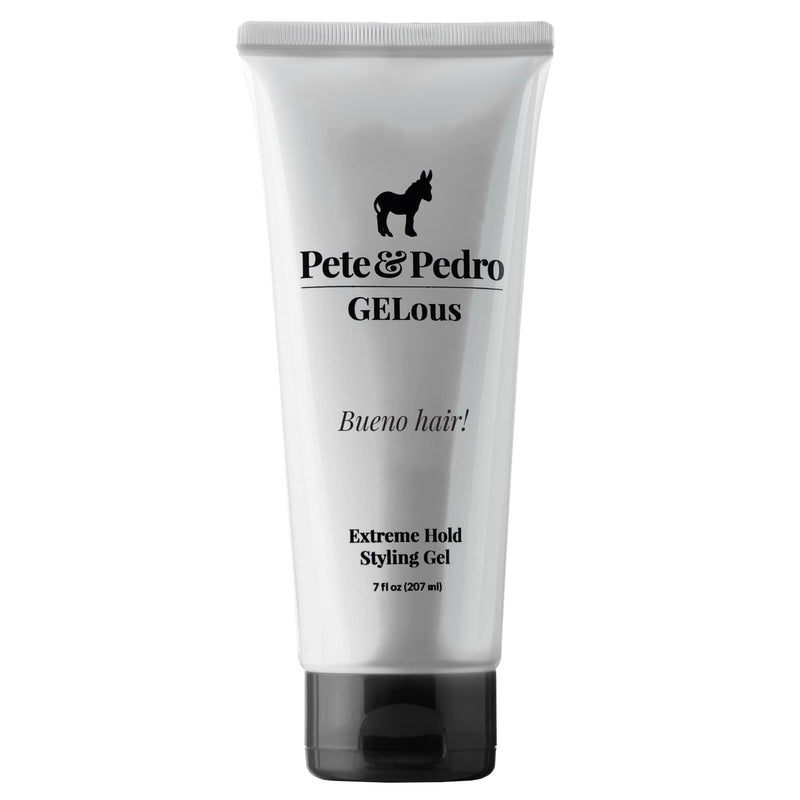 Pete & Pedro GELous - Extreme Hold Styling Hair Gel for Men | Super Strong Hold and High Shine | Gel/Paste Hybrid Provides Slick Wet Hair Look | As Seen on Shark Tank, 7 oz. e) GELous Extreme Hold Styling Gel - BeesActive Australia