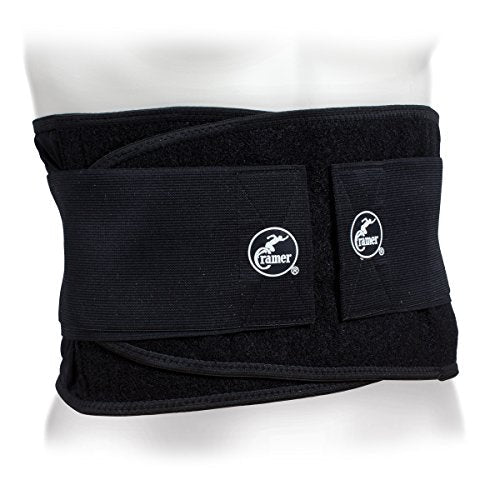 Cramer Deluxe Back Stabilizer For Lower Back Pain, Back Fatigue, Back Injuries, Lower Back Pain, and Lumbar Support, Back Brace, Back Compression, Back Support, Back Support Belt, Black, Medium