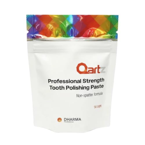 Tooth Polish with Xylitol - 14 Mint-Flavor Prophy Cups, Single-Use Portions (Coarse)