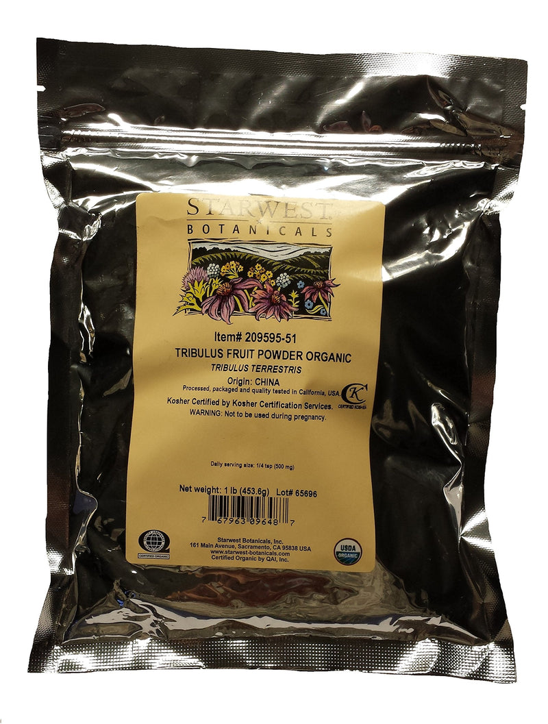 Starwest Botanicals Organic Tribulus Fruit Powder, 1 Pound - BeesActive Australia