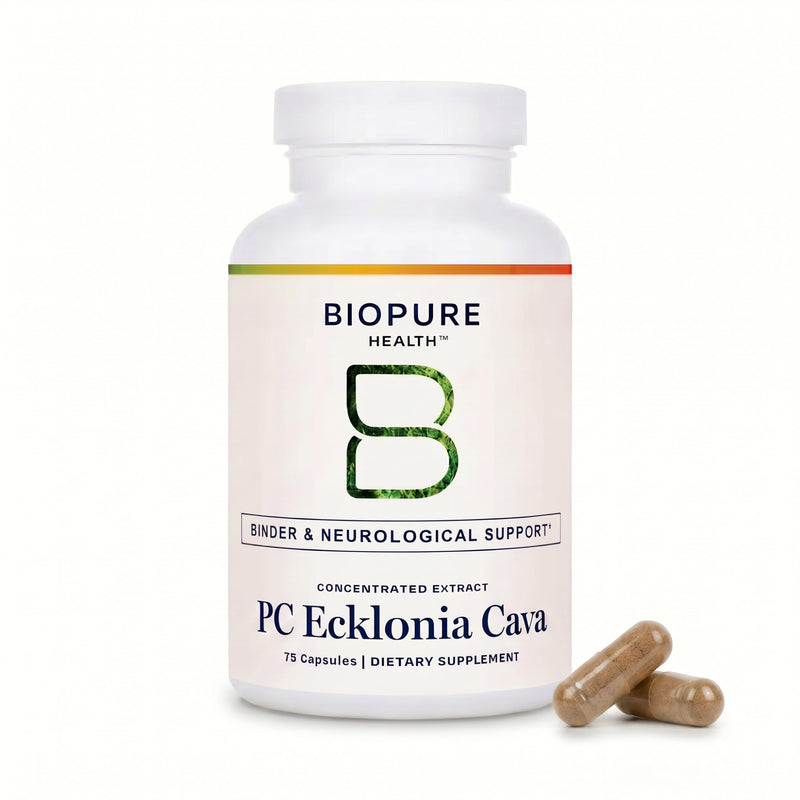 BioPure PC Ecklonia Cava Capsules – Marine Polyphenol Complex from Brown Seaweed, Rich in Phlorotannins, Trace Minerals & Nutrients for Cellular Health, Circulation & Immune Support – 75 Capsules
