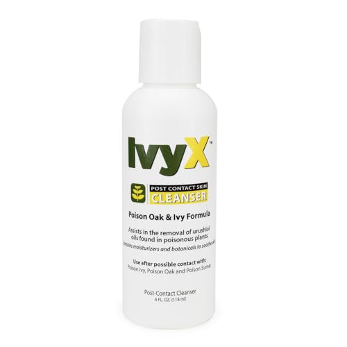 CoreTex Ivy X Post-Contact Poison Ivy Cleanser Lotion - 4oz Bottle of USA-Made Treatment Lotion to Remove Itchy Rashes - Also Works on Poison Oak & Sumac Oils 4.00 Fl Oz (Pack of 1)