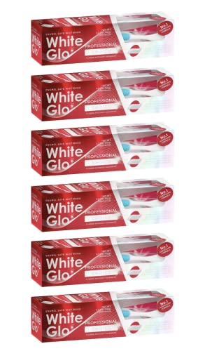 White Glo Extra Strength Whitening Toothpaste Professional Choice (100ml) - Pack of 6