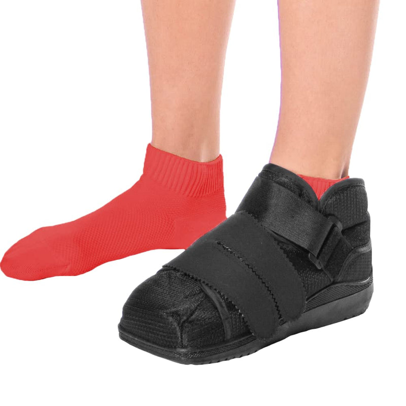 BraceAbility Closed Toe Medical Walking Shoe - Lightweight Broken Toe Cast Boot, Fractured Foot Brace for Metatarsal Stress Fracture, Post-op Bunion, Hammertoe Recovery - For Men or Women (M) Medium - BeesActive Australia