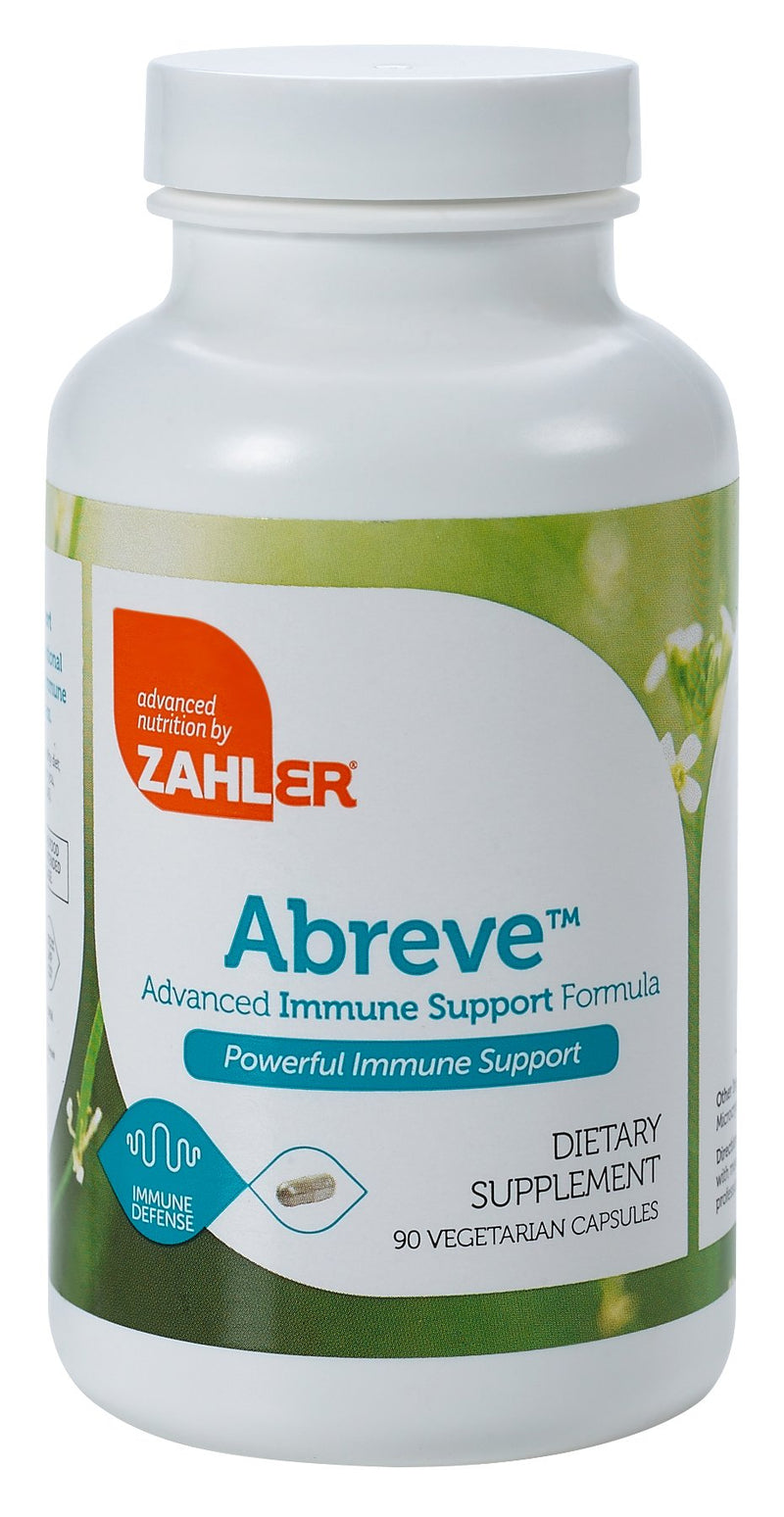 Zahler ImmunAbreve, Powerful Immune System Support, Contains Vitamin C Pantothenic Acid Echinacea and More, Certified Kosher (90 Capsules) Unflavored 90 Count (Pack of 1)