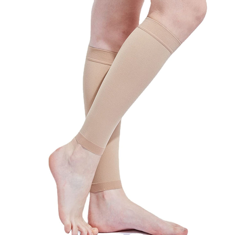 Women's Medical Compression Stockings 15-20mmhg Socks Calf Sleeve Nude - BeesActive Australia