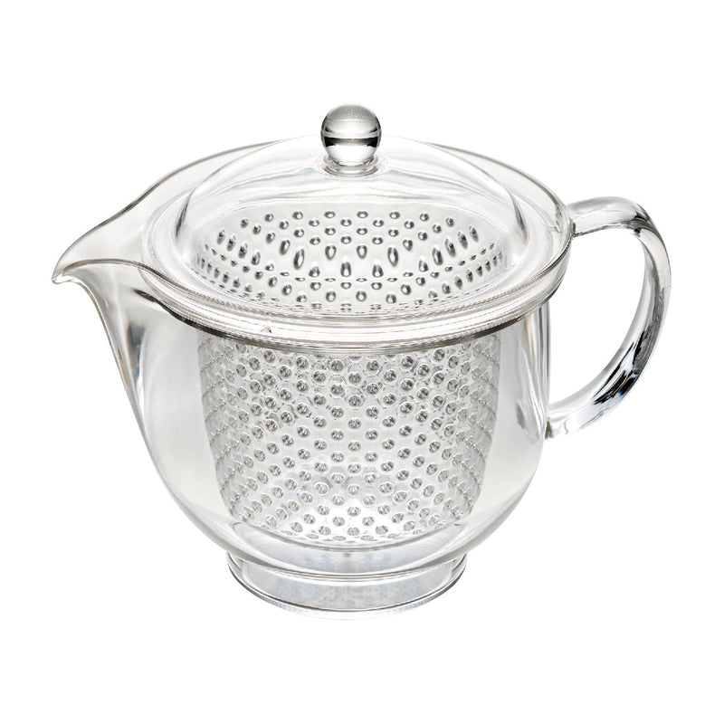 Akebono Sangyo TW-3717 Lightweight and Unbreakable Teapot, 16.2 fl oz (480 ml), Tritan Resin, Clear Teapot, L Size, Made in Japan 2人分 480ml - BeesActive Australia