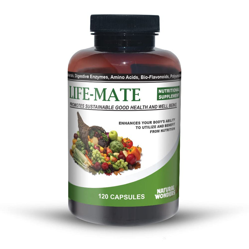 Natural Wonders Life Mate – Multivitamin Supplement | Prenatal Multi-Vitamins for Women with Nutritional and Immune Support | Energy Supplements for Men & Women (120 Capsules) 4 Count (Pack of 30)