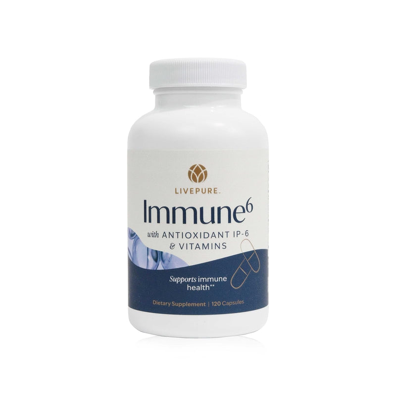 PURE Immune6 - Immune Support Supplement with Antioxidant Inositol Hexaphosphate IP6, Selenium Supplement + Vitamin C and D3 - Boost Immunity with Our Multi Vitamin - 120 Capsules