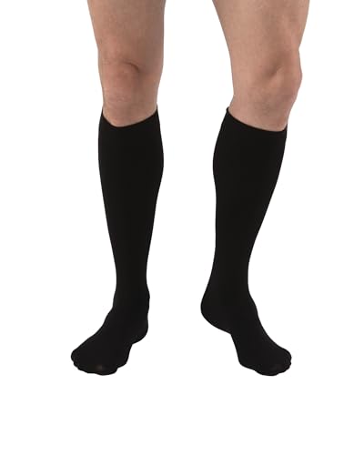 JOBST Relief 15-20 mmHg Knee High Graduated Compression Stockings - Regular Band, Closed Toe Petite Black Small