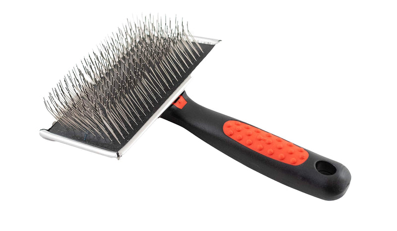 Paw Brothers Professional Grade Extra Long Slicker Brush - Ergonomic Handle, Removes Loose Undercoat and Tangles for Dogs Extra Long Hard Pin - BeesActive Australia