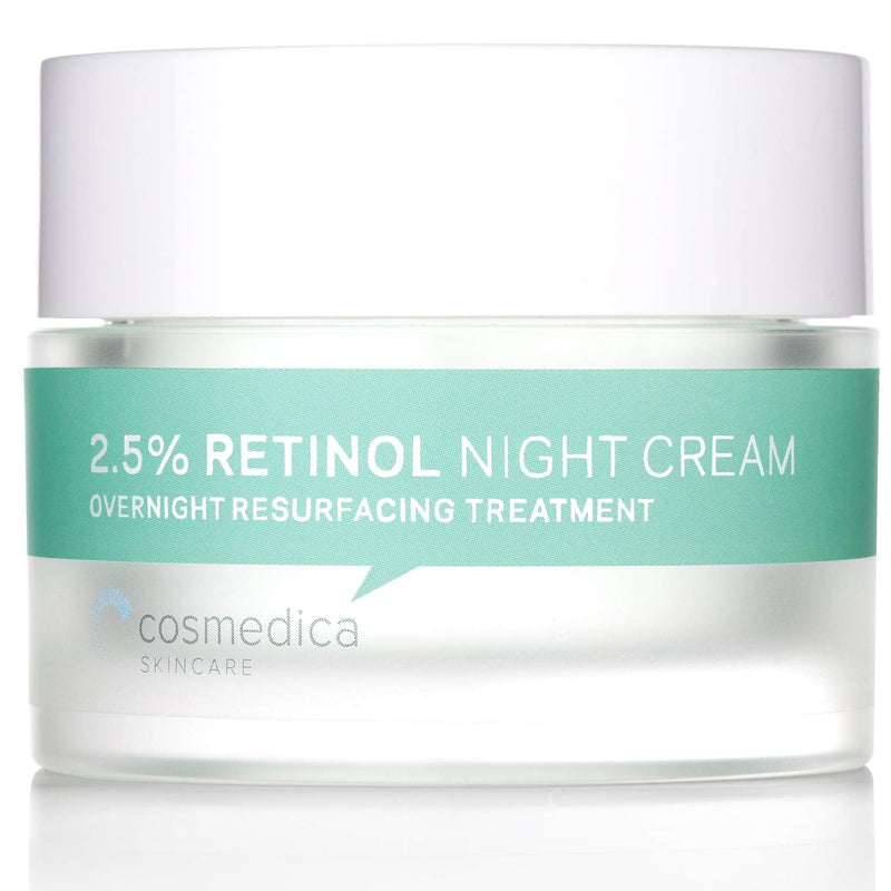 Cosmedica Skincare Retinol Night Cream - Daily Moisturizing Facial Lotion Night Cream. The best Retinol Cream with Vit A and Hyaluronic Acid to target skin concerns from Acne to Wrinkles (1.7oz) - BeesActive Australia