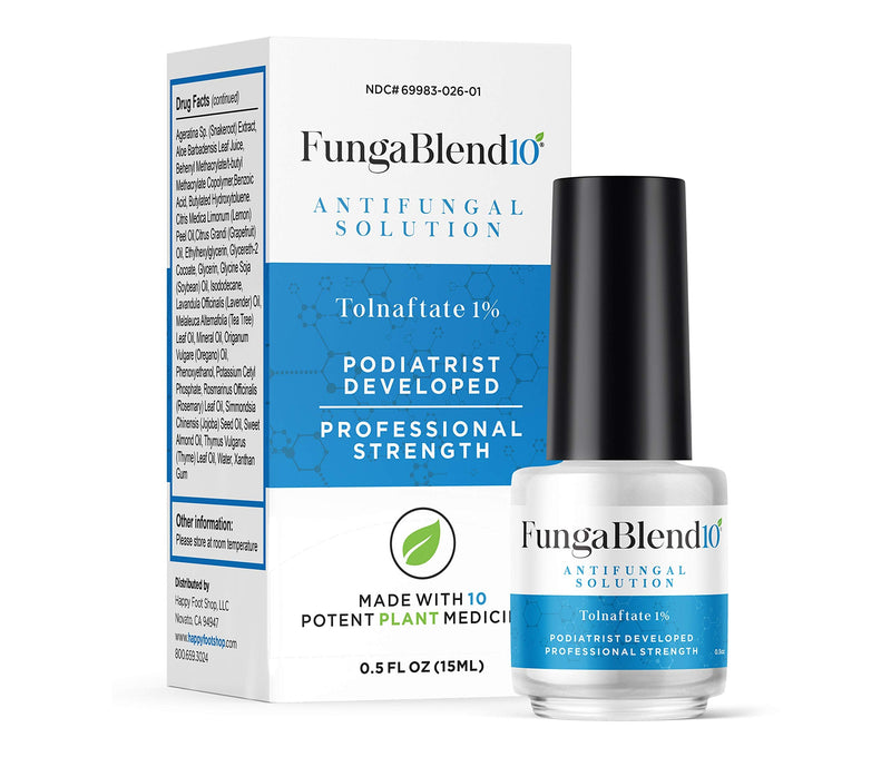 FungaBlend 10 - Antifungal Medication:1% Tolnaftate and 10 Plant Medicines -Toenail Fungus Treatment for Nail Repair Gel, Athletes Foot, Jock Itch, Ringworm -Topical Solution for Toe and Finger Nail - BeesActive Australia