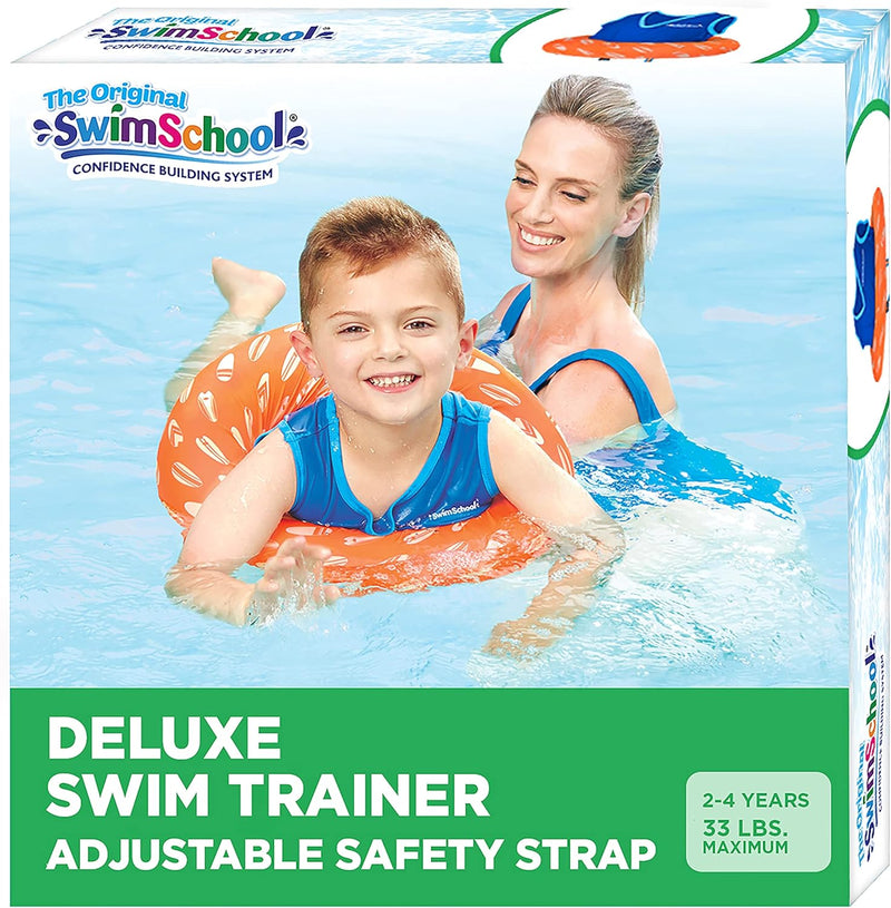 SwimSchool Original Deluxe TOT Swim Trainer for Kids, Toddler Swim Vest, Learn-to-Swim, Adjustable Safety Seat, Berry/Blue (Packaging may vary) TOT Swim Trainer, Blue/Berry - BeesActive Australia
