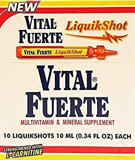 Liquid Shot Dietary Supplement 10 Units - Suplemento Multivitaminico (Pack of 1) 0.34 Fl Oz (Pack of 10)