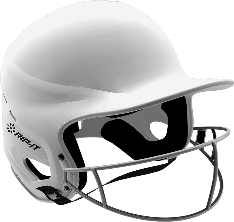 RIP-IT | Vision Pro Softball Batting Helmet | Matte | Lightweight Womens Sport Equipment Small/Medium Matte White - BeesActive Australia