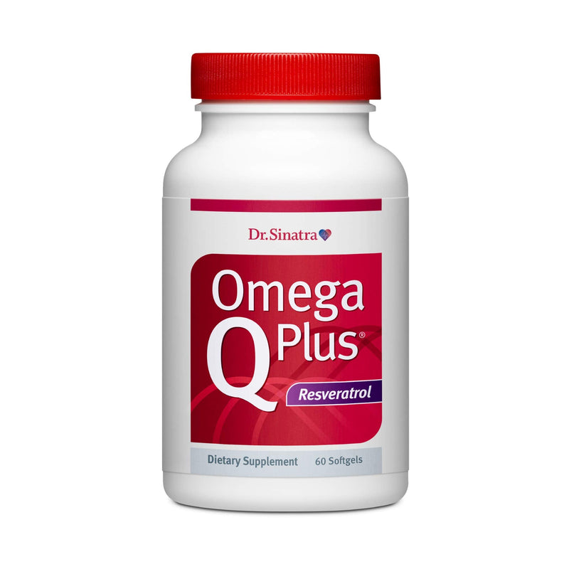 Dr. Sinatra Omega Q Plus Resveratrol for Heart Health and Cellular Support | 60 Softgels | With Omega-3, Resveratrol and CoQ10 60 Count (Pack of 1)