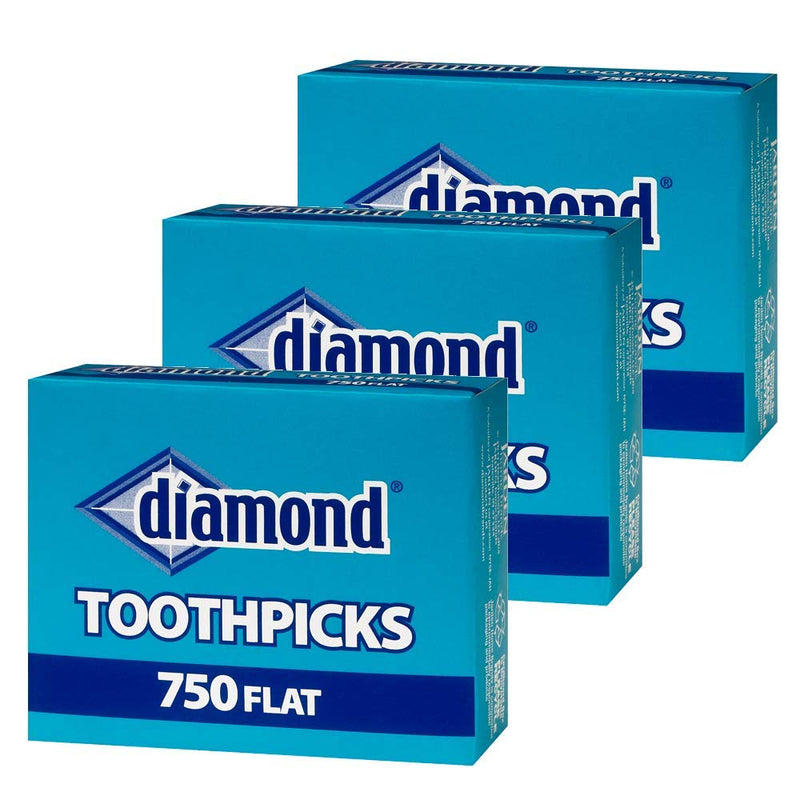 Diamond Brands Flat Toothpicks, 750 Count - BeesActive Australia