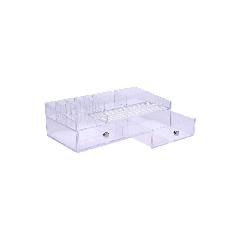 iDesign 3 Plastic Vanity, Compact Slim Storage Organization Drawers Set for Cosmetics, Dental Supplies, Hair Care, Bathroom, Dorm, Desk, Countertop, Office, 6.5" x 7" x 5"